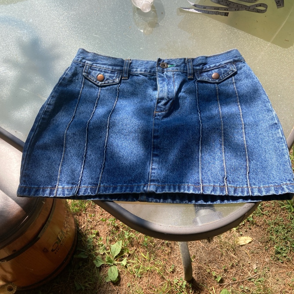 Tommy Hilfiger Blue Denim Mini Skirt